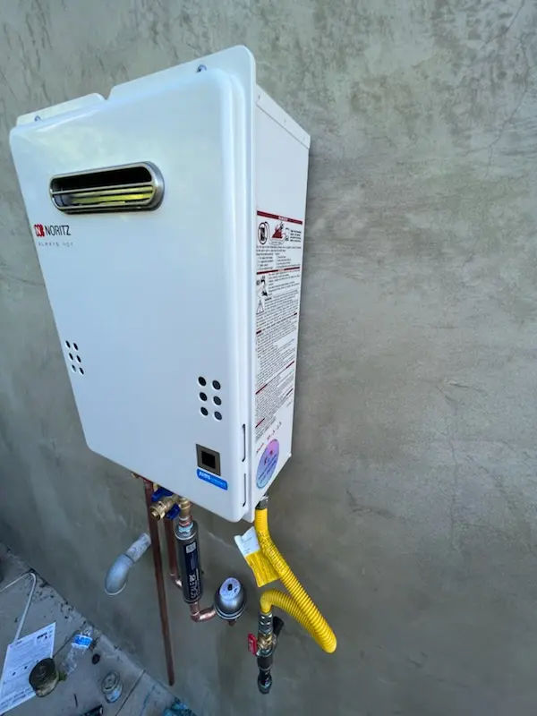 Tankless water heater installation for Tarkiln homes